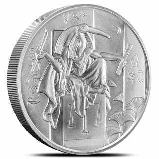 2 oz Thoth Silver Round (Egyptian Gods Series #8, New, High Relief) 