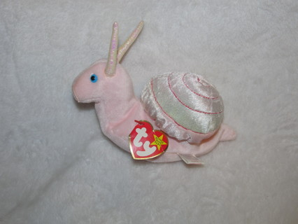 Ty Beanie Baby "Swirly" the Snail Beany Babies