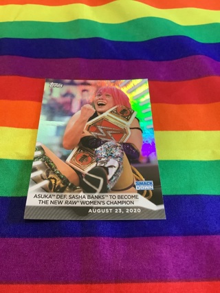 WWE 2021 Collectible Foil Wrestling Card #66 Asuka 