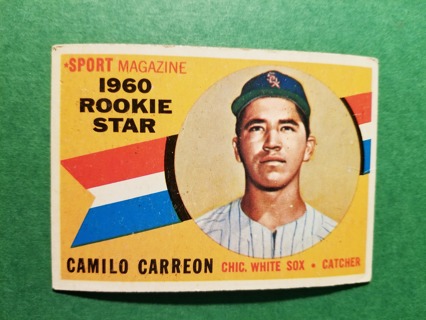 1960 - TOPPS EXMT - NRMT BASEBALL - CARD NO. 121 - CAMILO CARREON ROOKIE - WHITE SOX