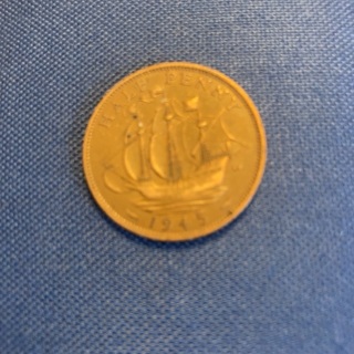 Great Britain 1/2 Penny 1945