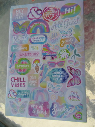 FANTASTIC new stickers.  SUPER Colorful & Decorative QUOTES stickers ~~ So cute!!