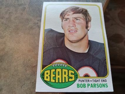 1976 TOPPS BOB PARSONS CHICAGO BEARS FOOTBALL CARD# 306