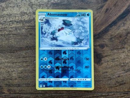 Pokemon Lost Origin Reverse Holo Abomasnow