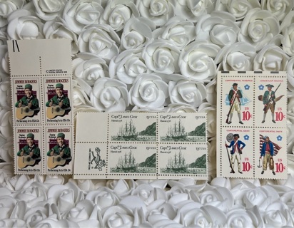 12 Vintage Unhinged Stamps