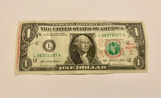 Collectors One Dollar Where's George Currency Tracking Study Note!!