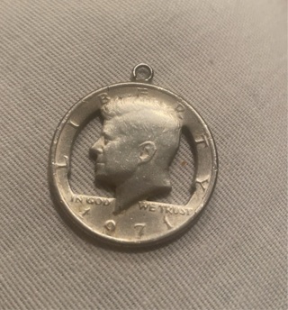 Kennedy Half Dollar 1971 Pendant