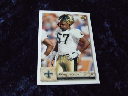 1992 Rickey Jackson New Orleans Saints Upper Deck Card #259 Hall of Famer