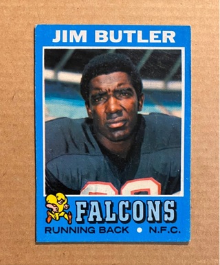 1971 Topps #2 Jim Butler Football Card!!!