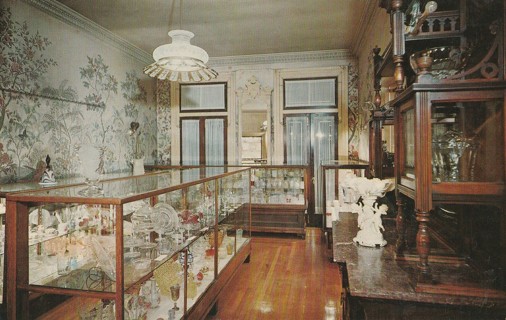 Vintage Unused Postcard: o: The Glass Room, Seneca County Museum, Tiffin, OH