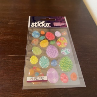 Sticko dimensional Easter eggs stickers