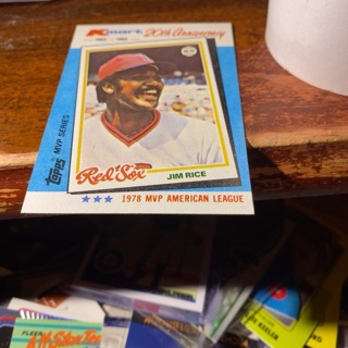 1982 topps Kmart 1978 mvp Jim rice baseball card 