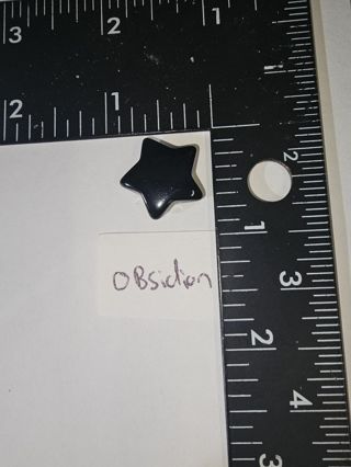 Obsidian Crystal/Healing stone Star Shape