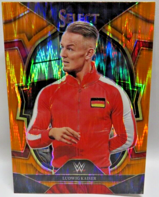 2022 WWE Select Ludwig Kaiser Concourse Orange Flash Prizm #4