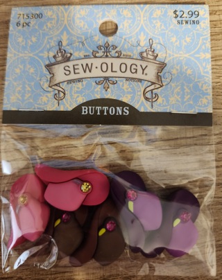 NEW - Sew-Ology - Cowboy Hat Buttons - 6 pieces