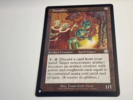 Magic the gathering mtg Toymaker retro frame The List