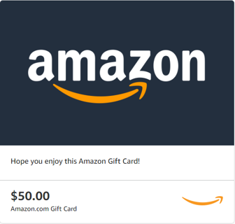 $50.00 Amazon Gift Card #1 [FAST DELIVERY]