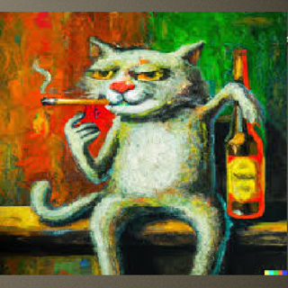 Listia Digital Collectible: Smokin' Cat