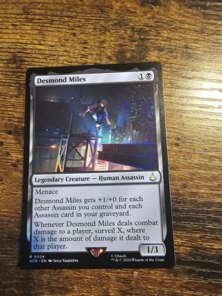 Magic the gathering mtg Desmond Miles rare card Assassins Creed