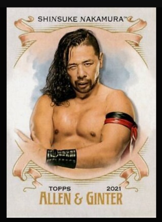 \2021 WWE Heritage - Shinsuke Nakmura Allen & Ginter Insert AG-21