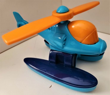 2013 Toy plastic seaplane for children 2+ - size 6" x 4" x 3 1/2" - like new