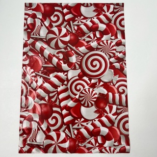 Candy Cane Red Poly Mailer 13x10 Envelope