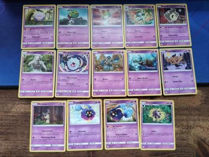 Pokemon Cosmic Eclipse Psychic Cards