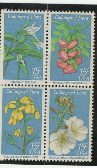 1979, #1783-1786, 4 Endangered Flora Stamps