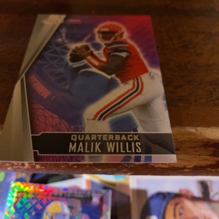 2022 sage Malik Willis football card 