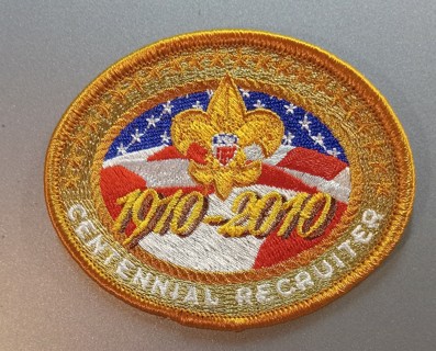 2010 Centennial recruiter patch Boy Scouts Scouts bsa patch