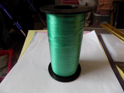 Large Roll 5 inches tall Berwin green curling ribbon roll
