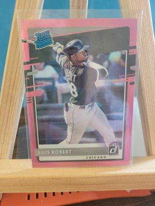 2020 Donruss Pink Holo Rated Rookie Luis Robert #264 Chicago White Sox