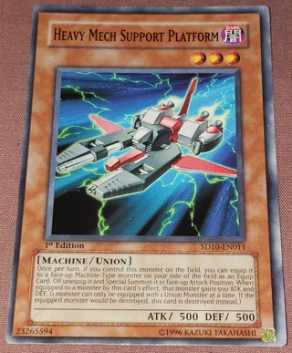 Yugioh ❤️ Heavy Mech Support Platform SD10-EN011 ❤️ 1st Edition