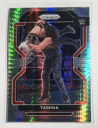 2022 WWE Prizm - TAMINA Hyper Prizm Parallel Rare #156