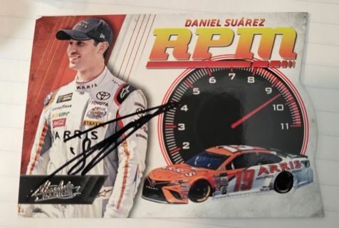 Nascar Daniel Suarez autographed card