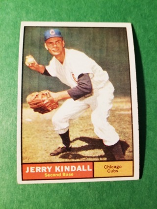 1961 - TOPPS EXMT - NRMT BASEBALL - CARD NO. 27 - JERRY KINDALL - CUBS