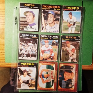  9 - LOT -1971 TOPPS LOW GRADE -  BASEBALL CARDS