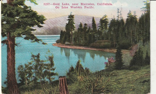 Vintage Used Postcard: 1914 Gold Lake, Blairsden, CA