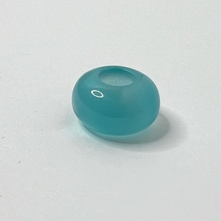 Aqua Solid Glass European Bracelet Charm