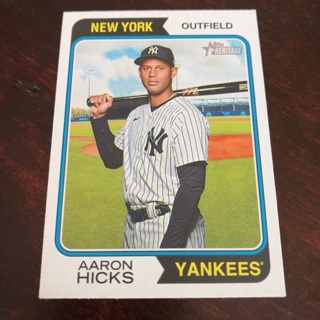 2023 Topps Heritage - [Base] #75 Aaron Hicks