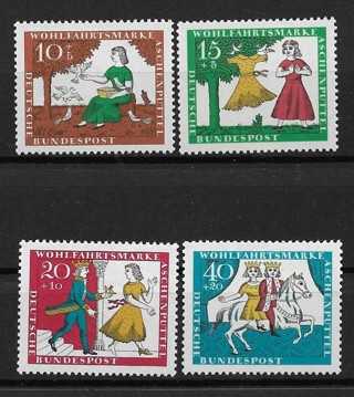 1967 Germany ScB426-9 Fairy Tales MH C/S of 4