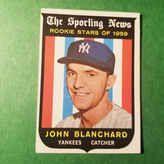 1959 - TOPPS NRMT+ BASEBALL CARD NO. 117 - JOHN BLANCHARD ROOKIE - YANKEES