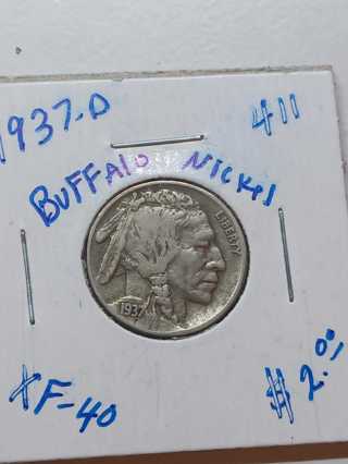 1937-D Buffalo Head Nickel! 27