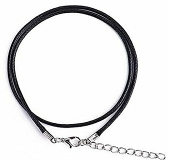 2pc 18inch Black Cord Necklaces with Extender Lot 4 (PLEASE READ DESCRIPTION) 