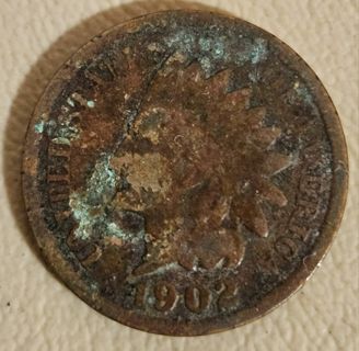 1902 Copper Indian Head Cent