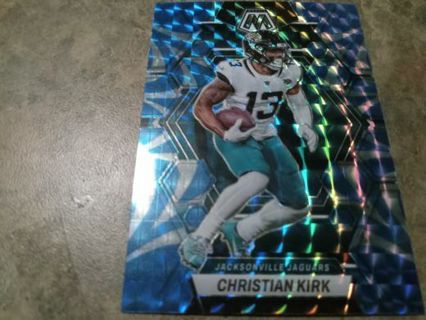 2023 PANINI MOSAIC BLUE PRIZM CHRISTIAN KIRK JACKSONVILLE JAGUARS FOOTBALL CARD# 105