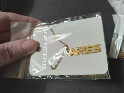 Gold Aries Necklace