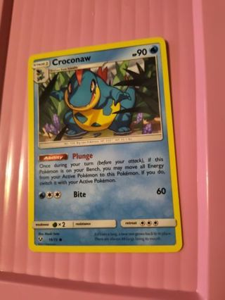 Croconaw Pokemon Card