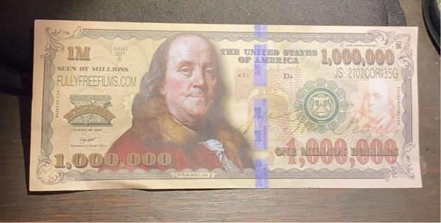 MILLION DOLLAR CHRISTIAN NOVELTY BILL