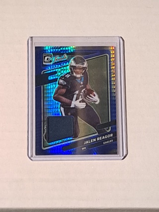 *Eagles* Jalen Reagor Optic Threads Jersey Prizm Parallel 